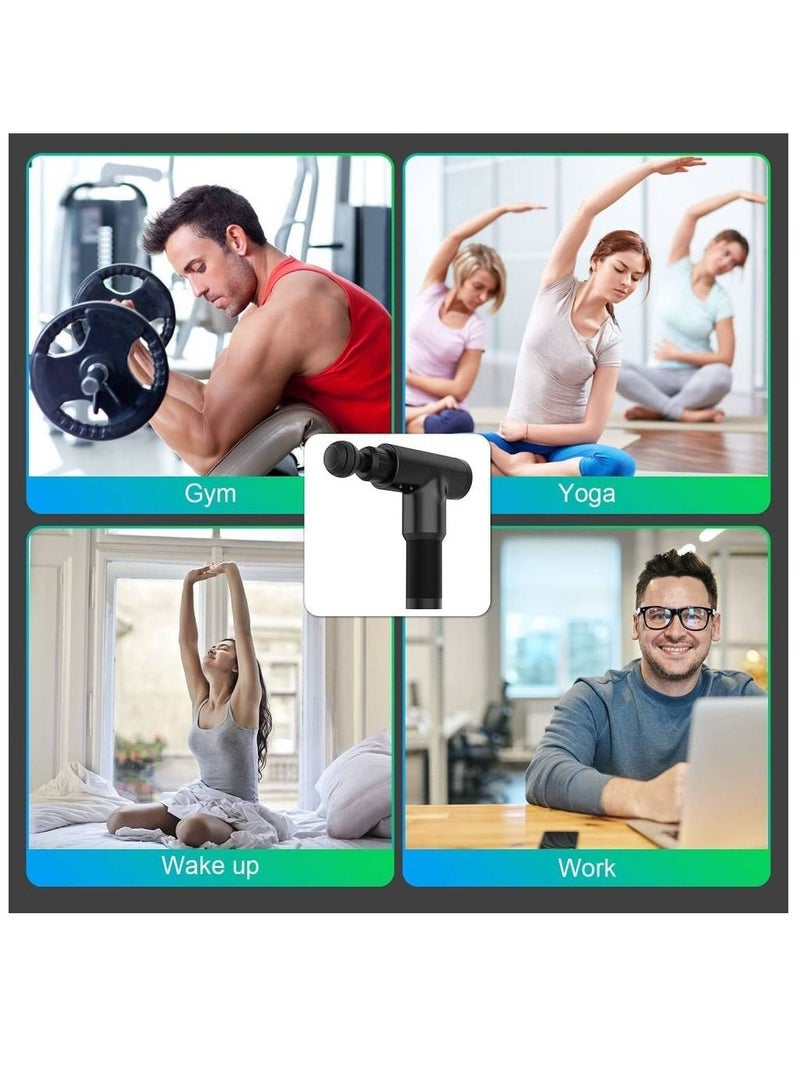 جينيكست مسدس تدليك احترافي للأنسجة العميقة لتسكين توتر العضلات أسود - Image 5