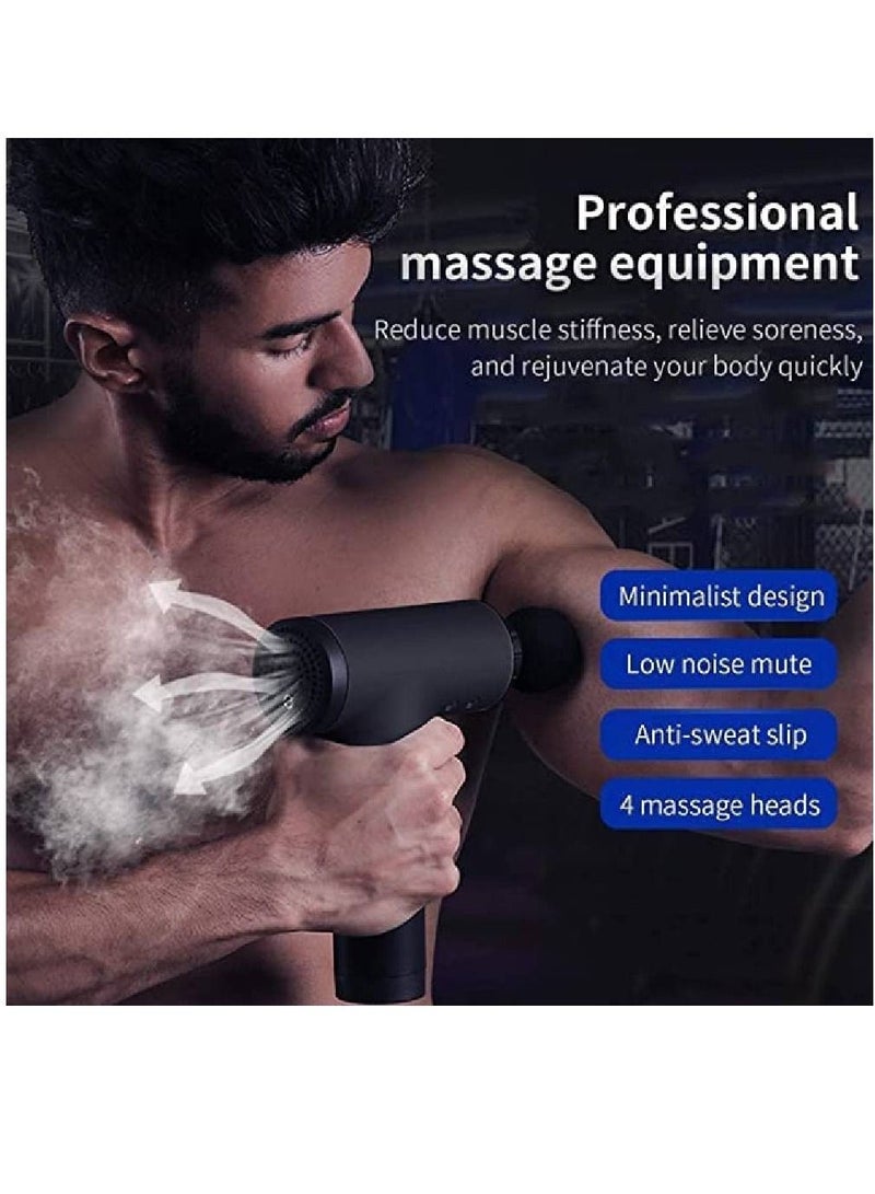 جينيكست مسدس تدليك احترافي للأنسجة العميقة لتسكين توتر العضلات أسود - Image 3