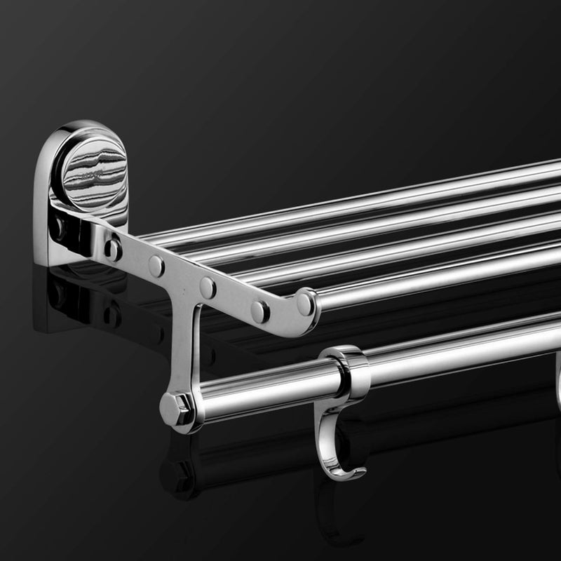 ALTON Chrome Finish Brass Towel Rack (24-Inch) - Image 3