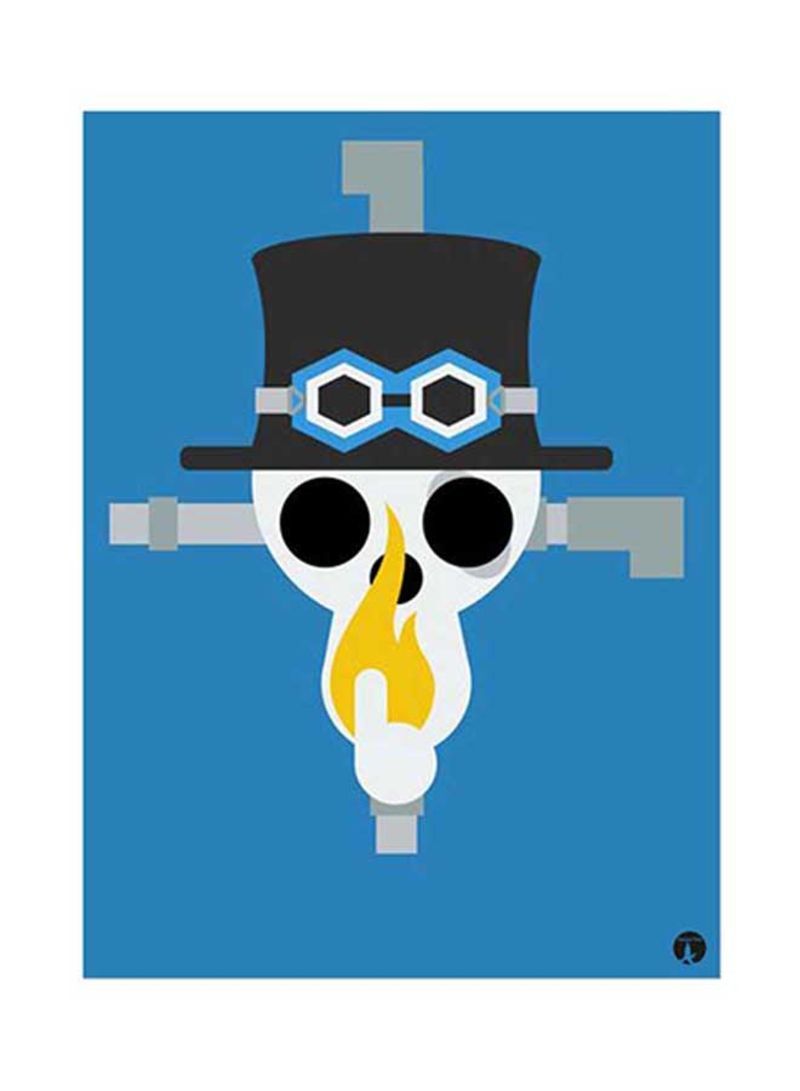 RKN Anime One Piece Metal Plate Poster Multicolour 15x20centimeter