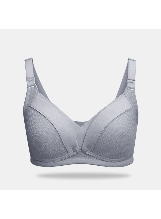 Nursing Bra Without Steel Ring Nursing Bra Comfortable And Convenient Double Open Buckle Pregnant Women's Underwear Pregnant Women's Clothing
