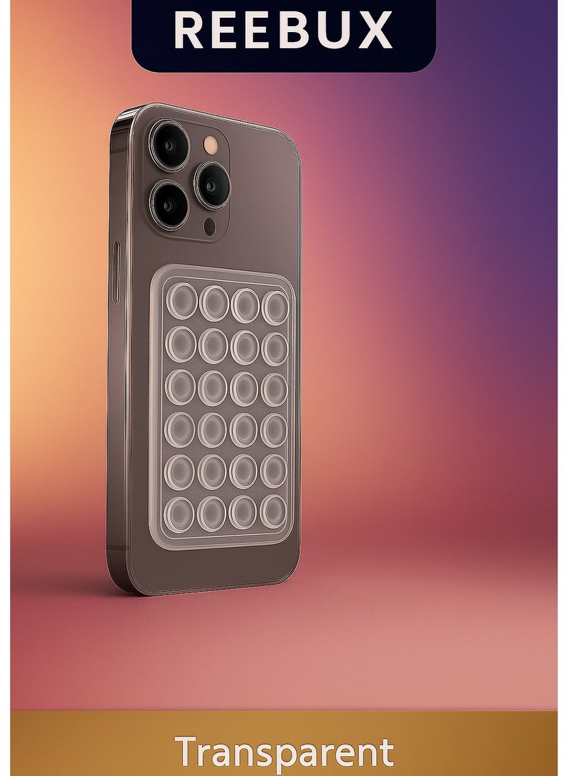 ريبوكس جراب من السيليكون قاعدة شفط للجوال، تمسك الجوال بكفره بسهولة، مناسبة للآيفون والأندرويد، ما تنزلق وتخليك تستخدم الجوال بدون ما تمسكه بيدك، ممتازة للتصوير والسيلفي وفيديوهات التيك توك - Image 1