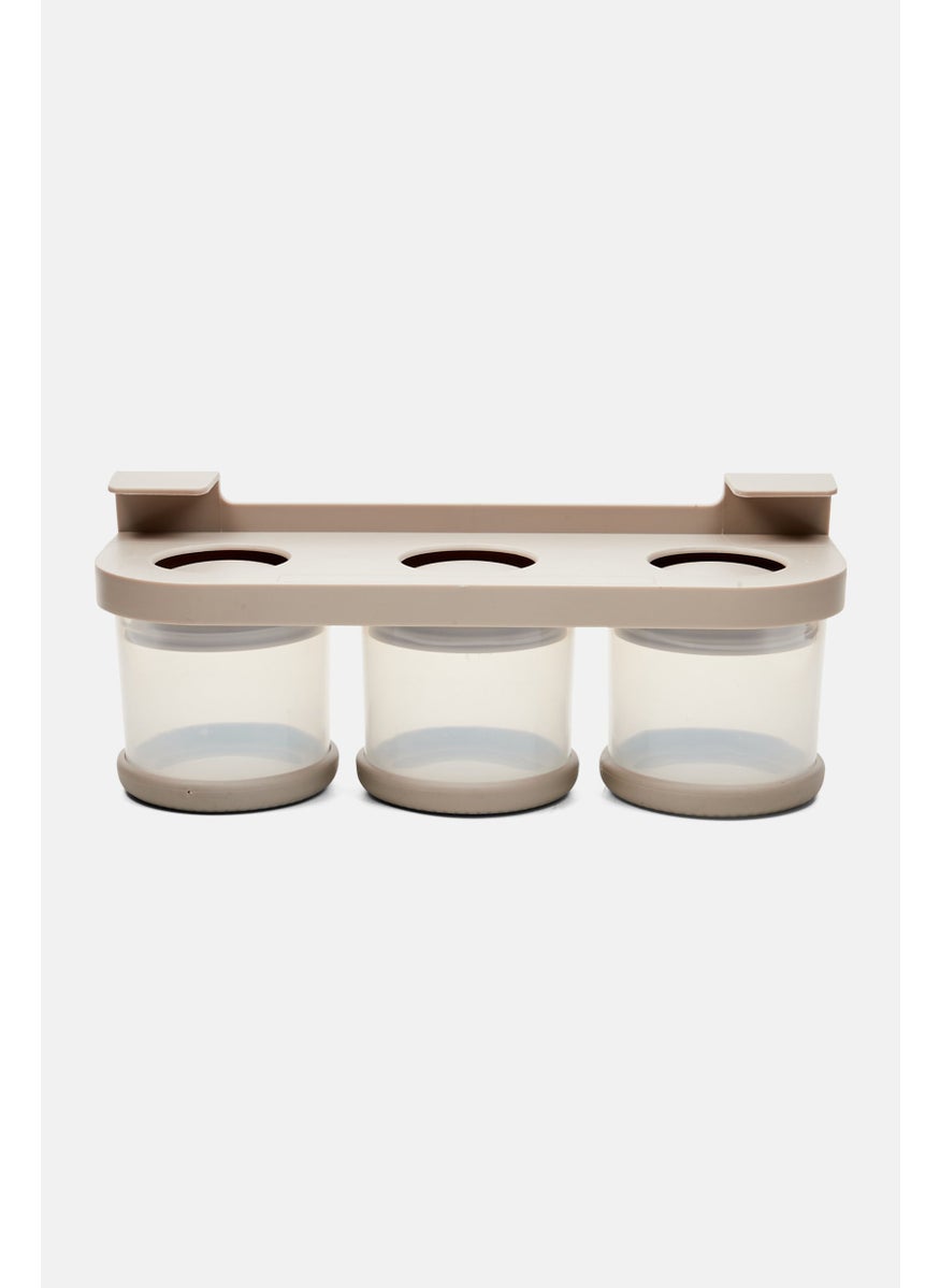 Muy Mucho 3 Pack Dispensers 180 ml, Grey  - Image 2