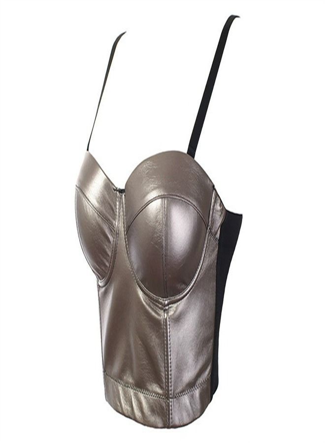 Loquat Solid Slim Fit Elastic Tank Vest Silver - Image 2