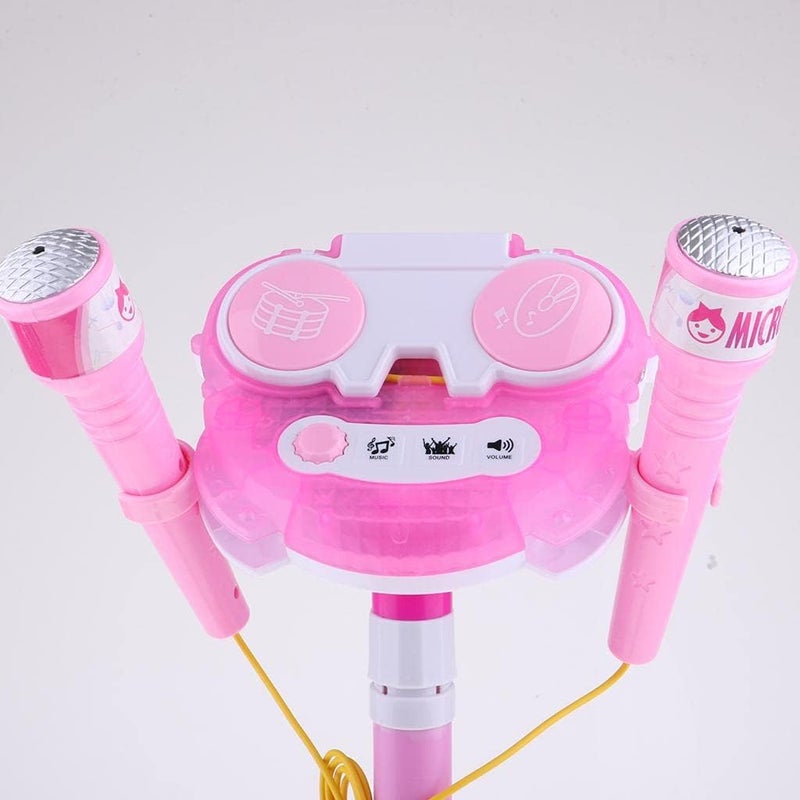 klarako Karaoke Microphone Singing Machine for Kids Girls 3 4 5 6 Year Old Pink, as described - Image 3