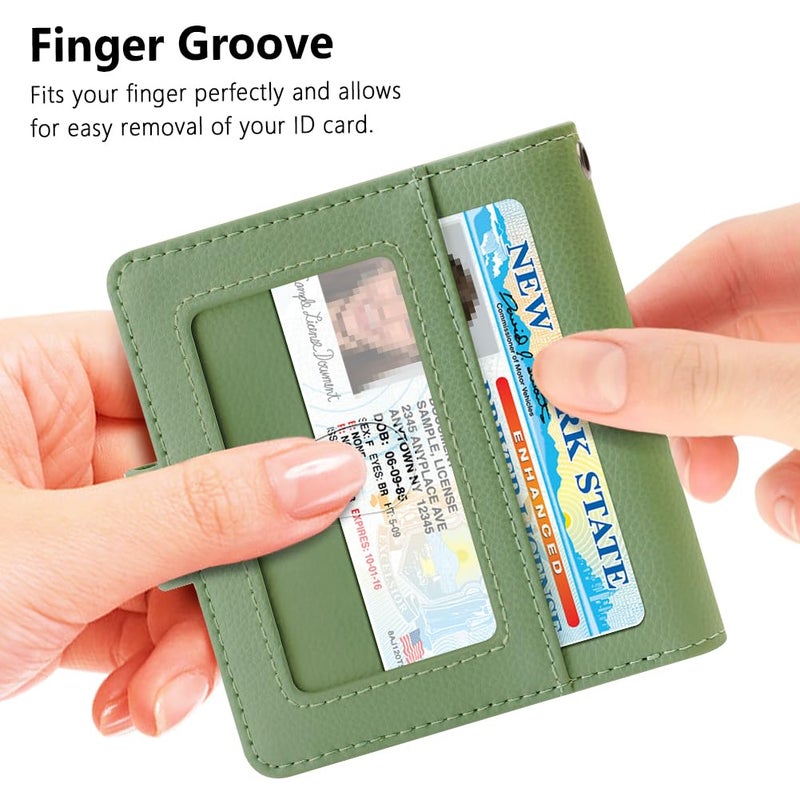 FurArt Bifold Wallet for Women with 9 Slots, RFID Blocking, ID Window, Compact Card Holder Wallet - Image 3