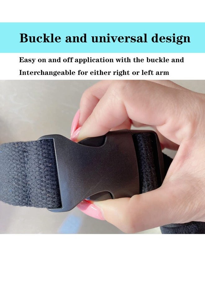 Mesh Kids Arm Sling Black for Shower Shoulder Immobilizer Brace Support for Broken Shoulder Elbow Arm Wrist Injury Children Pediatric Toddler Girls Boys left right, Kids S - Image 3