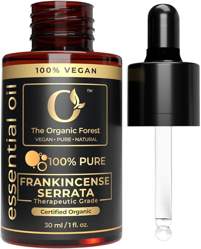 100% Plant Based Frankincense Essential Oil for Face | Pure & Undiluted Frankin cense Oil for Skincare, Massage & Aromatherapy | Premium Quality, Therapeutic Grade Essential Oil - 30ml - Image 1