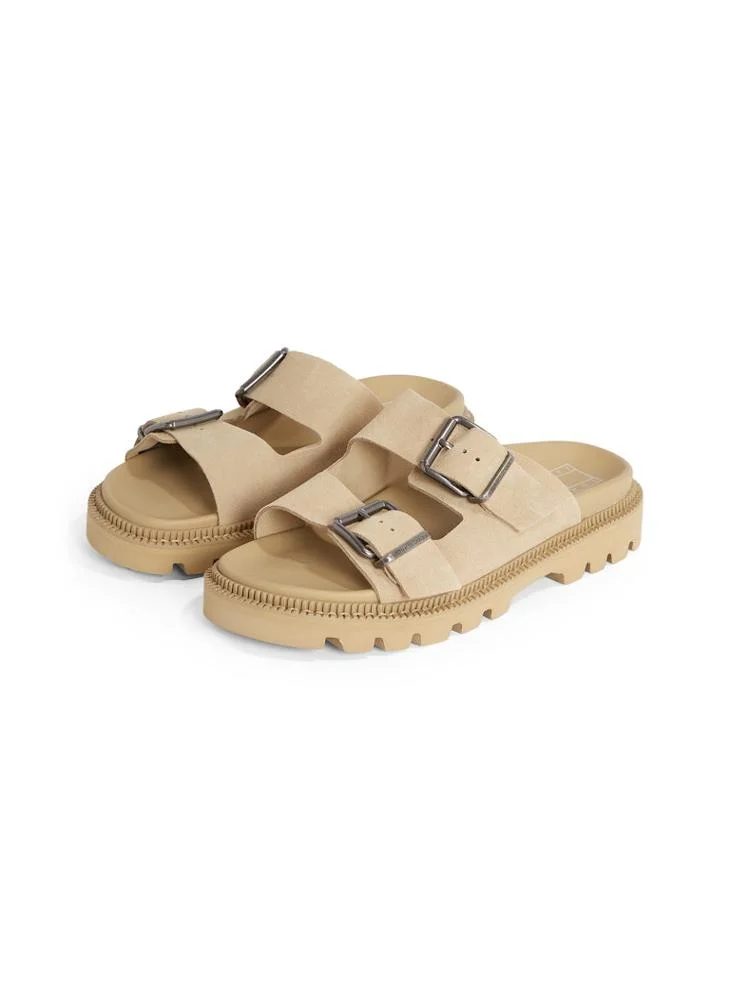 TOMMY JEANS DOUBLE STRAP SUEDE SANDALS