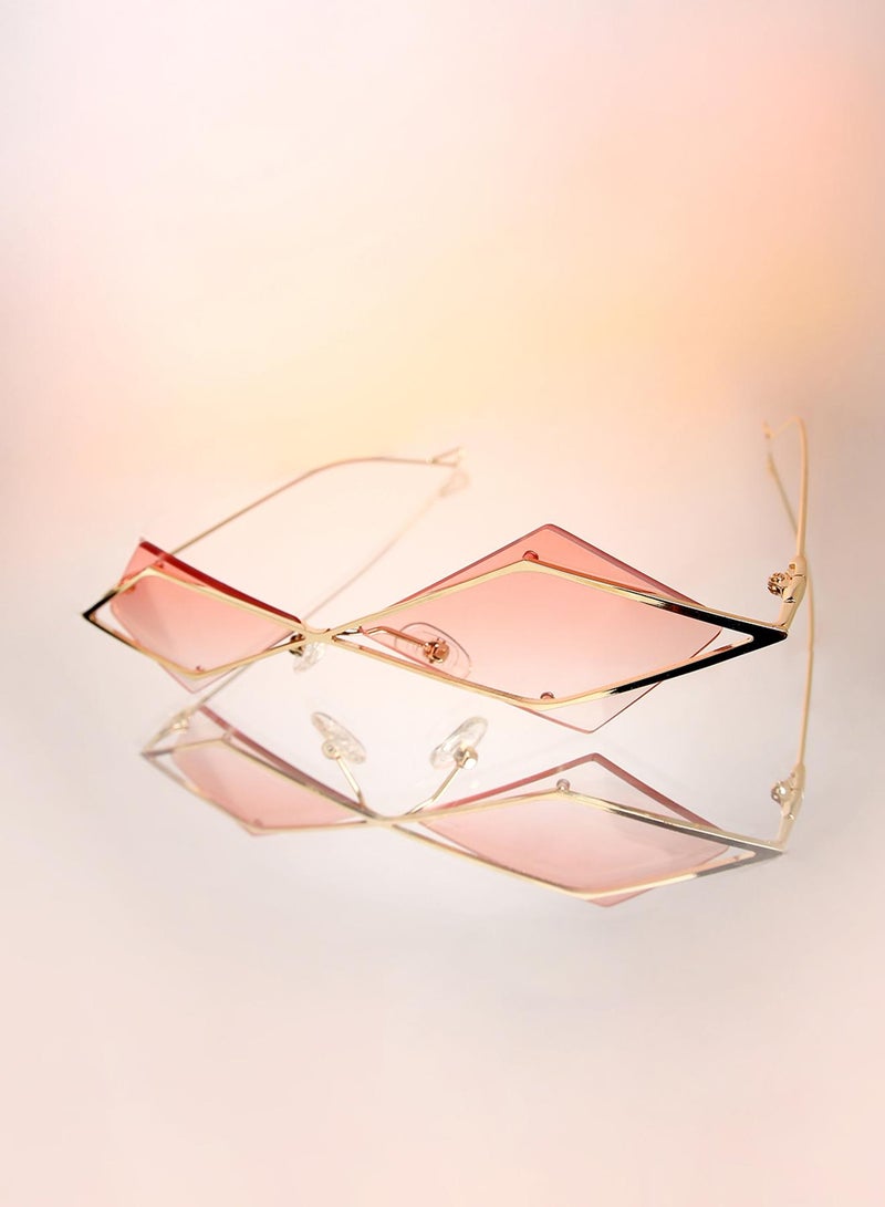 Haute Sauce The Diamond Geometrical Sunglasses - Image 1