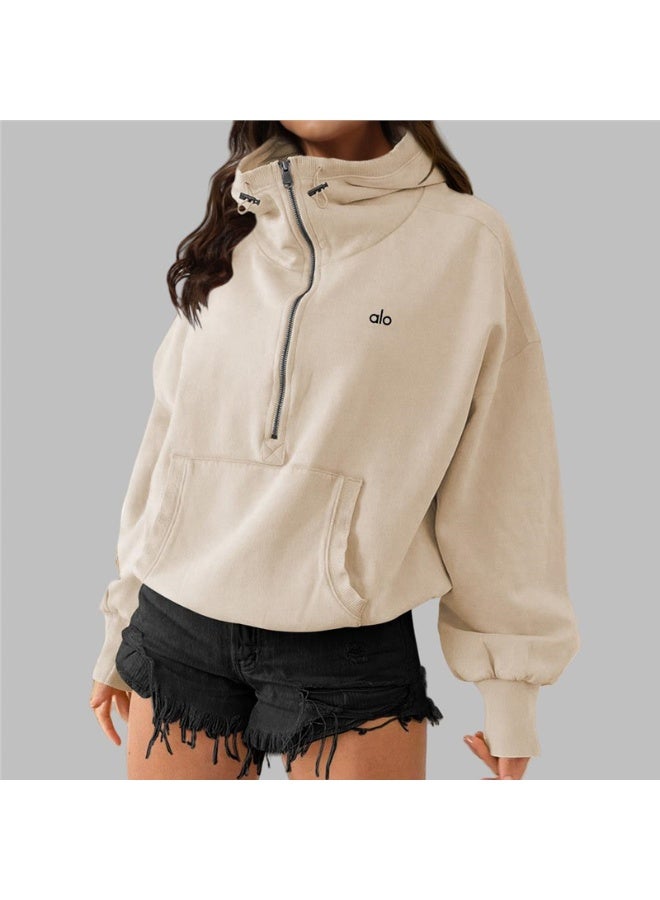 Alo Yoga Alo American Yoga Hoodie - Stylish Activewear for Sports and Leisure - Image 1