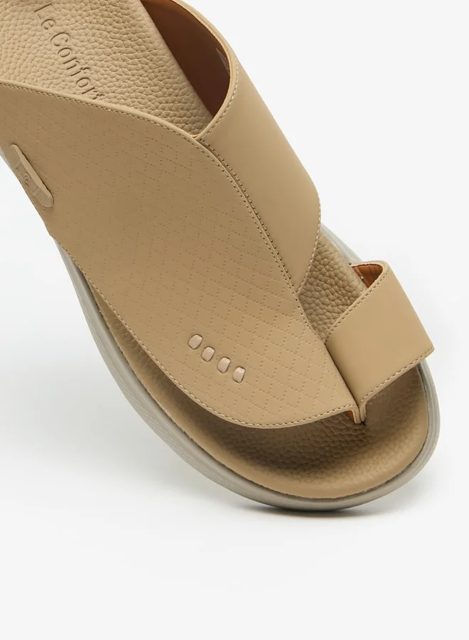 Le Confort Men's Textured Slip-On Arabic Sandals