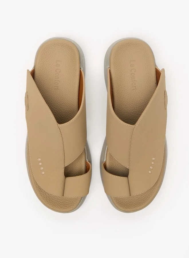 Le Confort Men's Textured Slip-On Arabic Sandals