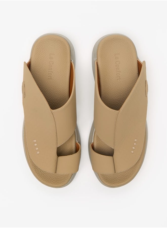 Le Confort - Men's Textured Slip-On Arabic Sandals - Image 1
