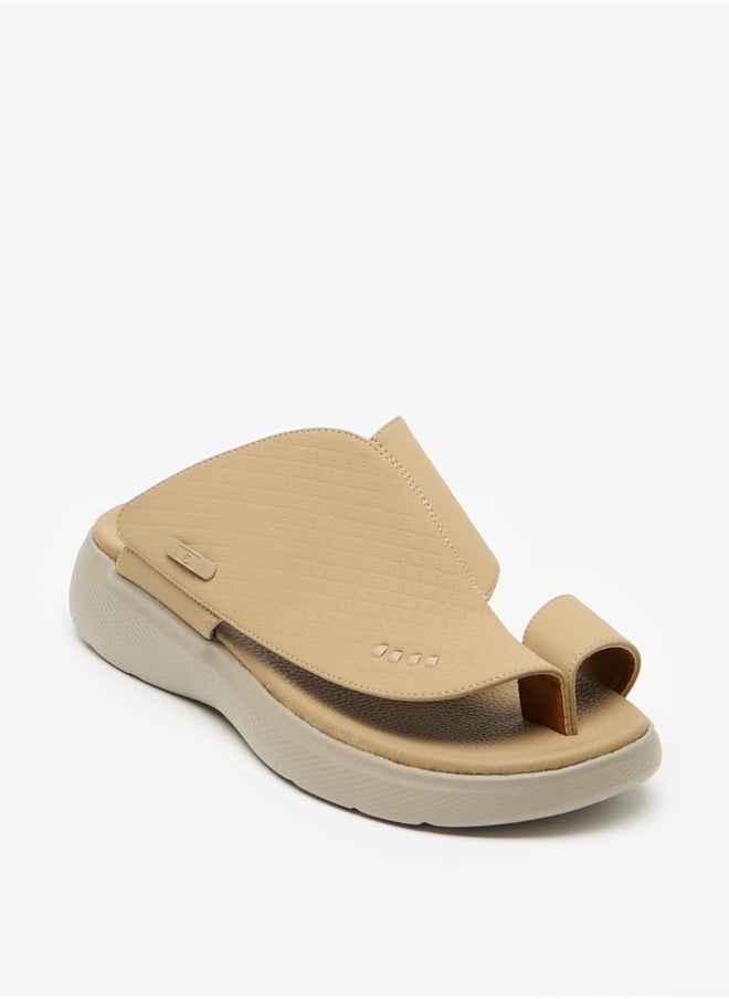 Le Confort - Men's Textured Slip-On Arabic Sandals - Image 1