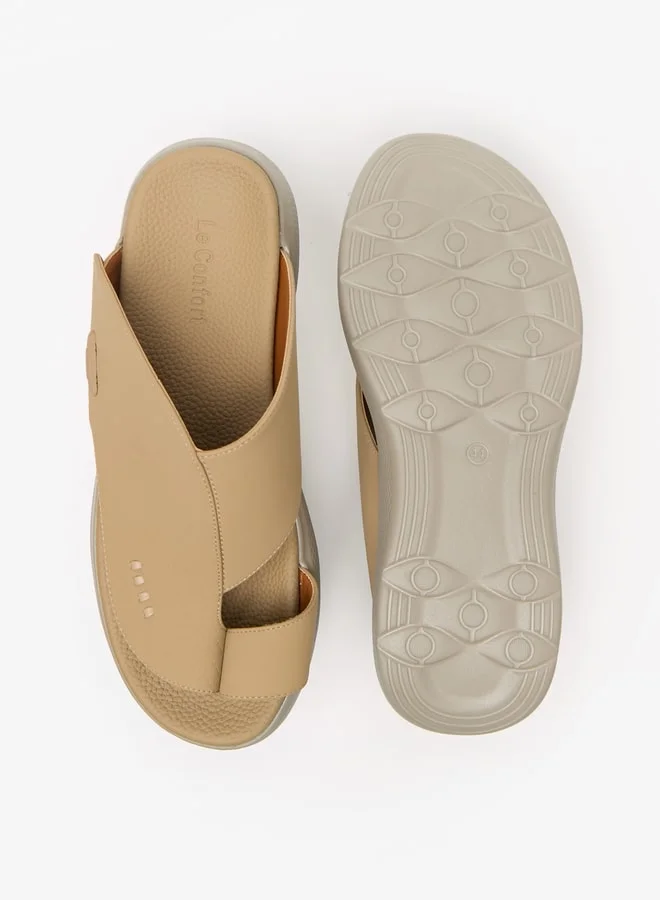 Le Confort Men's Textured Slip-On Arabic Sandals