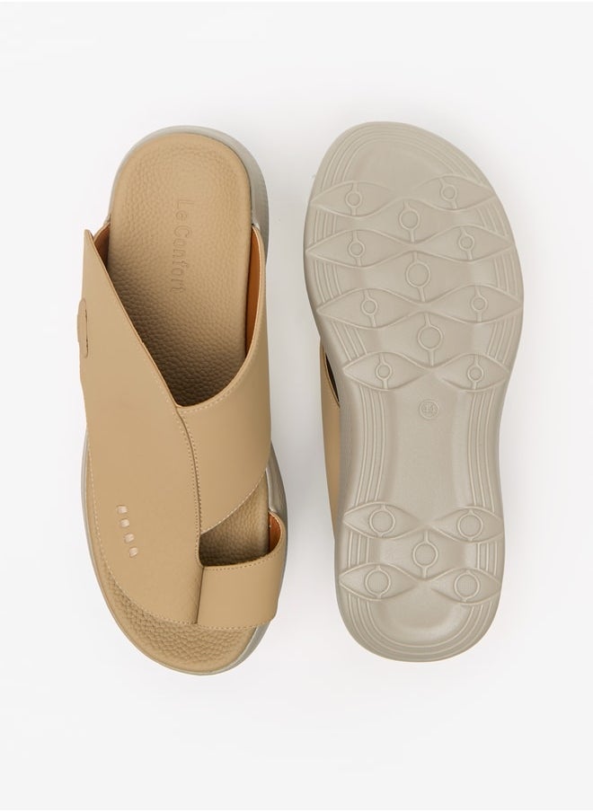 Le Confort - Men's Textured Slip-On Arabic Sandals - Image 1