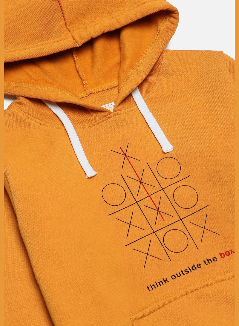 Instafab Front Pocket Printed Hoodie - Image 1