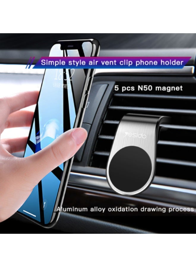 Yesido New N50 Magnetic Air Vent Phone Holder for Car Ultra-Strong Grip and 360 Rotation Universal Smartphone Mount | Model C64 | By Yesido - Image 2