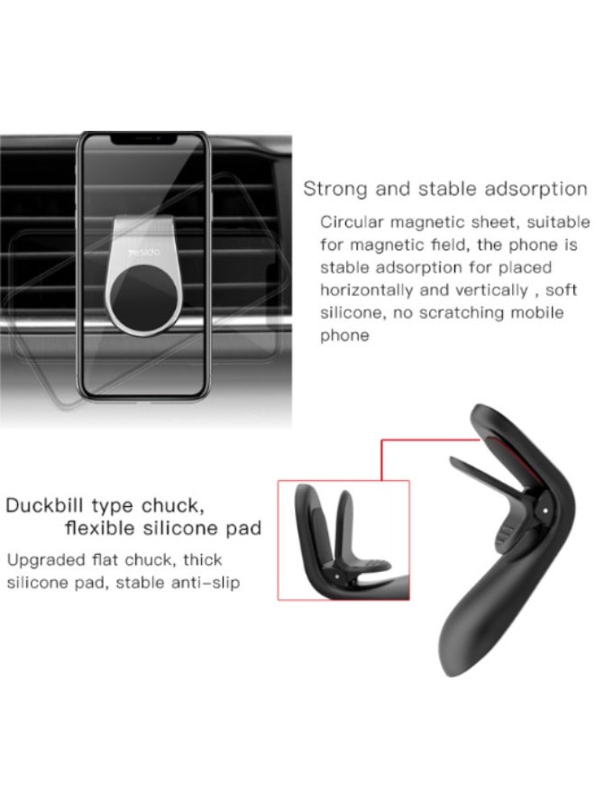 Yesido New N50 Magnetic Air Vent Phone Holder for Car Ultra-Strong Grip and 360 Rotation Universal Smartphone Mount | Model C64 | By Yesido - Image 3