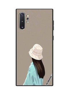 Protective Case Cover For Samsung Galaxy Note10 Plus 5G Brown Hat Girl Design Multicolour