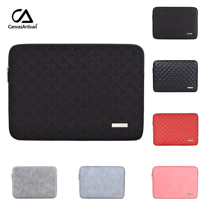 Notebook Protective Case Imitation Leather Pu Computer Bag 17 Inch Computer Liner Bag - Image 2