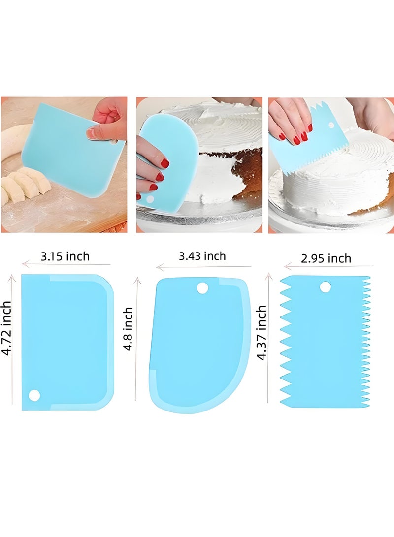 Lee Yon 37-Piece Piping Bags and Tips Set, Cake Decorating Kit Supplies, Included 2 Reusable Bags, 24 Icing Piping Tips, 2 Couplers, 3 Cake Scraper, 2 Pipe Brush, 1 Flower Nails,1 Flower Lifter, 2 Ties - Image 3