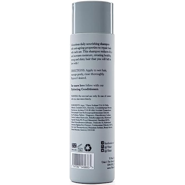 72 Hair Nourishing Shampoo Sulfate Free for Dry Hair - Image 2