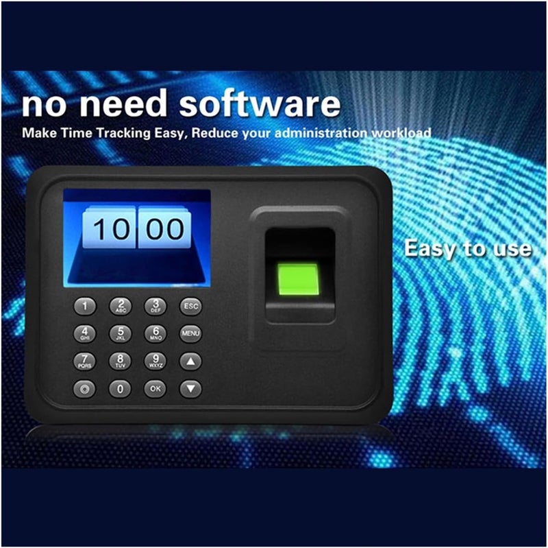 2.4'' TFT LCD Display Biometric USB Fingerprint Attendance Machine Free Software Password Employee Checking-in Reader - Image 2