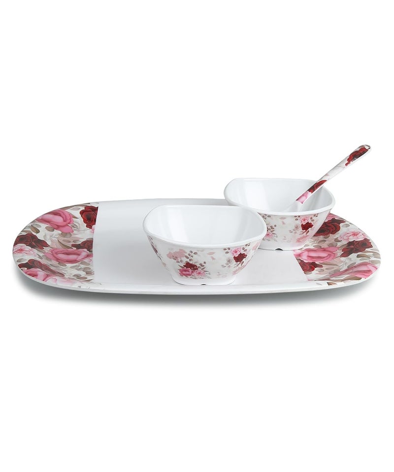 Bataniya Triple Coated 9-Piece Serving Set, a Blend of Elegance and Resilience in Melamin Craftsmanship - Image 3