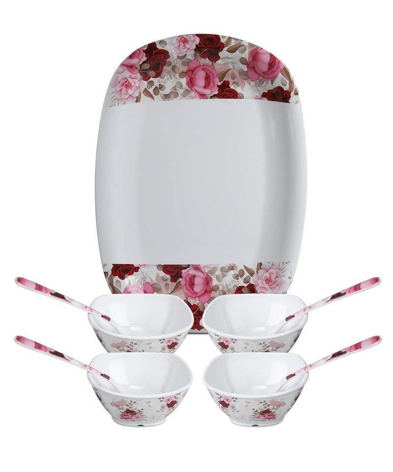 Bataniya Triple Coated 9-Piece Serving Set, a Blend of Elegance and Resilience in Melamin Craftsmanship - Image 5