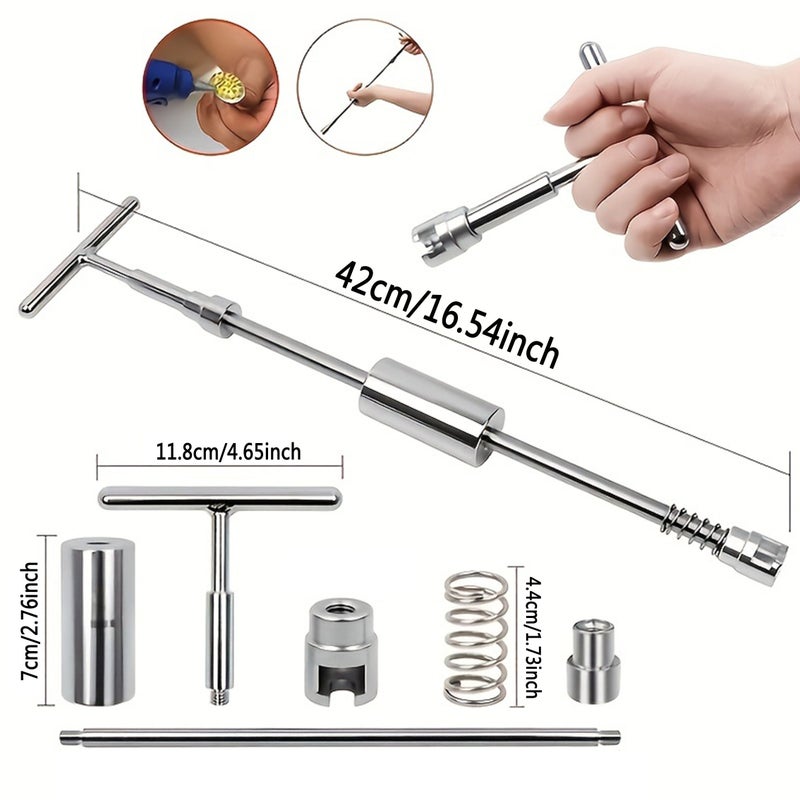 New Car Dent Pulling Repair Tools Paintless Dent Removal Kit Professional Mixed Size Tabs Hail Pit Remover Set - Image 2