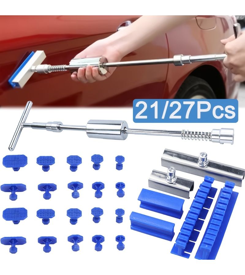 New Car Dent Pulling Repair Tools Paintless Dent Removal Kit Professional Mixed Size Tabs Hail Pit Remover Set - Image 1