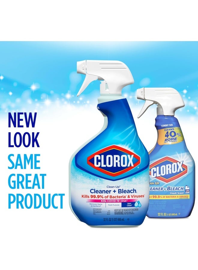 Clorox Clean-Up All Purpose Cleaner With Bleach Rain Clean Spray Bottle Blue - Image 2