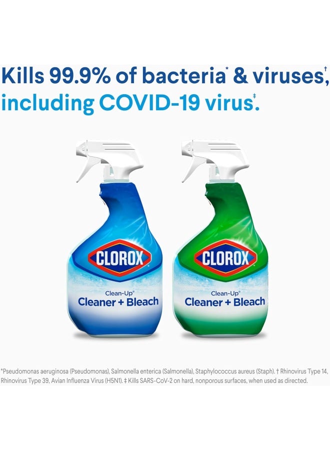 Clorox Clean-Up All Purpose Cleaner With Bleach Rain Clean Spray Bottle Blue - Image 4