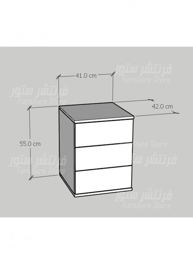 Mini room, a small modern room, consisting of a modern bed - 100 cm wide, a desk, a chest of drawers and a nightstand, from the Furniture Store. - Image 3