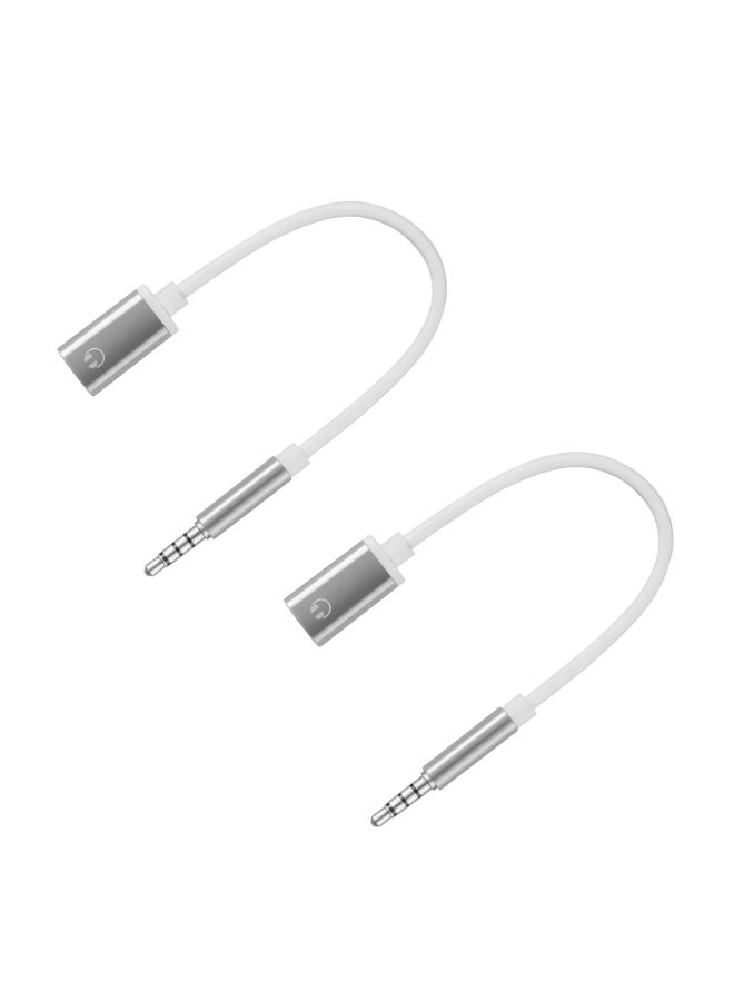 ChicVibe 2 Pcs USB C to 3.5mm Female Headphone Jack Adapter, Male to TypeC Female Dongle Cable Cord, USB-C to Aux, Compatible with iPhone 17/16/15 Pro/Max/Plus, MP3 Players Laptops Tablets Smartphone Phone - Image 1