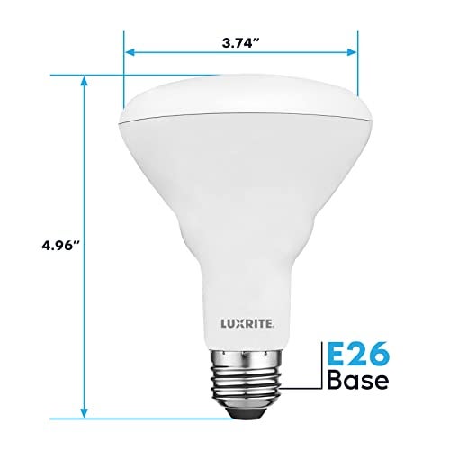 LUXRITE 4-Pack BR30 LED Bulb, 65W Equivalent, 6500K Daylight, Dimmable, 650 Lumens, LED Flood Light Bulbs, 8.5W, Energy Star, E26 Medium Base, Damp Rated, Indoor/Outdoor - Living Room and Kitchen - Image 3