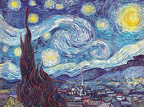 Pintoo Jigsaw Puzzles 1200 Piece for Adults Vincent Van Gogh The Starry Night June 1889 Beautiful Plastic Puzzle for Home Decor Zero Dust Easy Storage H2147 - Image 1
