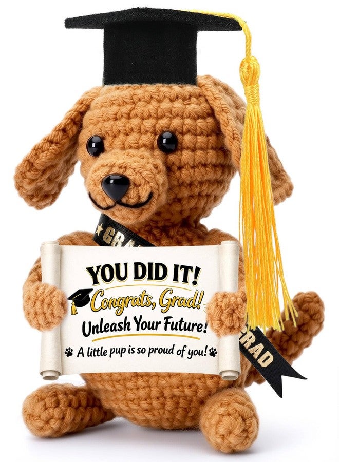 Wilbrea Graduation Gifts Grad for Her Him Dog Plush Stuffed Animal, Kindergarten Preschool Prek Middle High School College 5th 6th 8th Grade Graduation Gifts for Graduates, 2026 Grad Decorations Favors Decor - Image 1