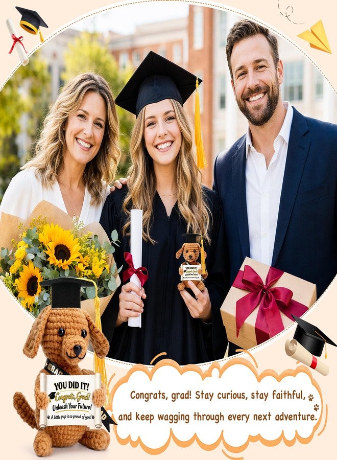 Wilbrea Graduation Gifts Grad for Her Him Dog Plush Stuffed Animal, Kindergarten Preschool Prek Middle High School College 5th 6th 8th Grade Graduation Gifts for Graduates, 2026 Grad Decorations Favors Decor - Image 5