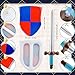 Fahacop 16 Pack Inflatable Joust Sword and Shield Set Including 8 Pcs Blow up Pirates Sword and 8 Pcs Inflatable Medieval Shield for Kids Birthday Cosplay Pirate Party Favors - Image 4