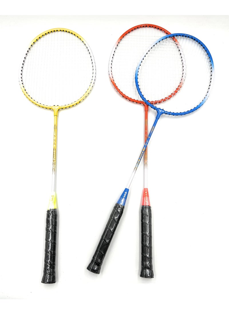TYLT Set of 2 Kids Badminton Lightweight Durable Metal Racquet for Kids Boys Girls Beginner Racquet Training Set with Carry Bag for Indoor Outdoor Beach Park Picnic Fun Play Exercise Activity  - Image 3