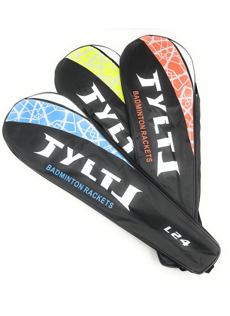 TYLT Set of 2 Kids Badminton Lightweight Durable Metal Racquet for Kids Boys Girls Beginner Racquet Training Set with Carry Bag for Indoor Outdoor Beach Park Picnic Fun Play Exercise Activity  - Image 2