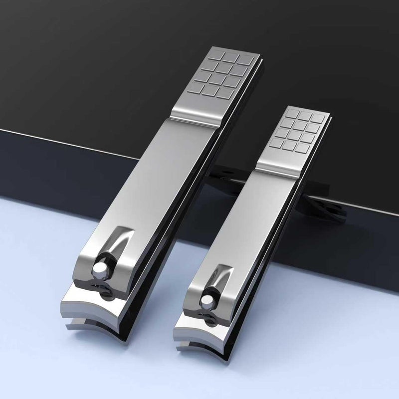 Derlaier Nail Clippers Set - Toenail Clippers & Fingernail Clipper Combo, Dual-Size Stainless Steel Nail Cutters for Home/Travel, Anti-Slip Grip, Ingrown Nail Care Tool - Image 5