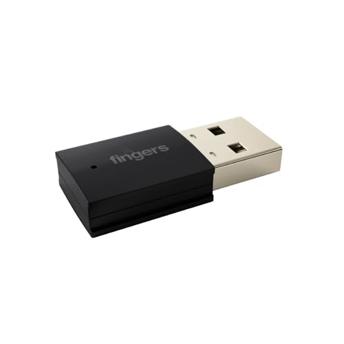FINGERS FWF602-BT Dual Band USB Adapter (Dual Band - Supports 2.4 GHz & 5 GHz, Dual Connectivity Bluetooth & Wi-Fi, Windows & Linux (Intel Platform) Compatible, Simple Plug-n-Play) - Image 1