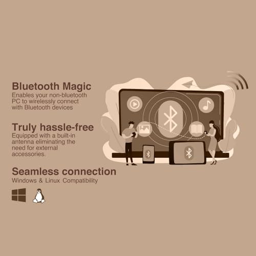 FINGERS FWF602-BT Dual Band USB Adapter (Dual Band - Supports 2.4 GHz & 5 GHz, Dual Connectivity Bluetooth & Wi-Fi, Windows & Linux (Intel Platform) Compatible, Simple Plug-n-Play) - Image 5