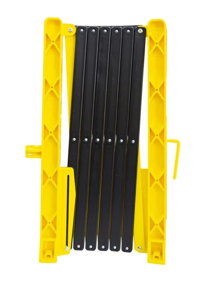BERRY - Berry Foldable Safety Barrier 350CM Yellow | Expandable Plastic Barricade for Pedestrian Safety | Portable Mobile Fence with 4 Wheels - Image 1