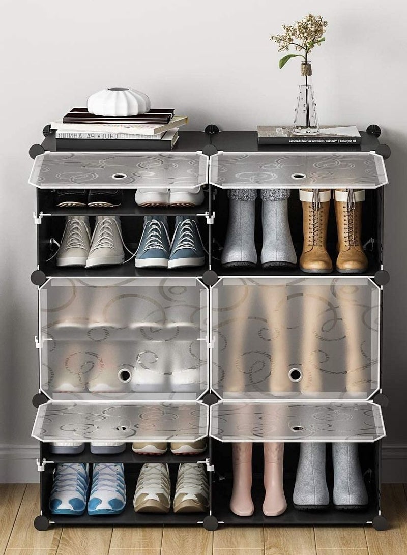 6 Cube 12 Sells Diy Shoes Wardrobe Storage Shoe Rack Shoe Tower Storage Cabinet Shoe Organizer Storage Organizer Modular Shoe Cabinet - Image 2