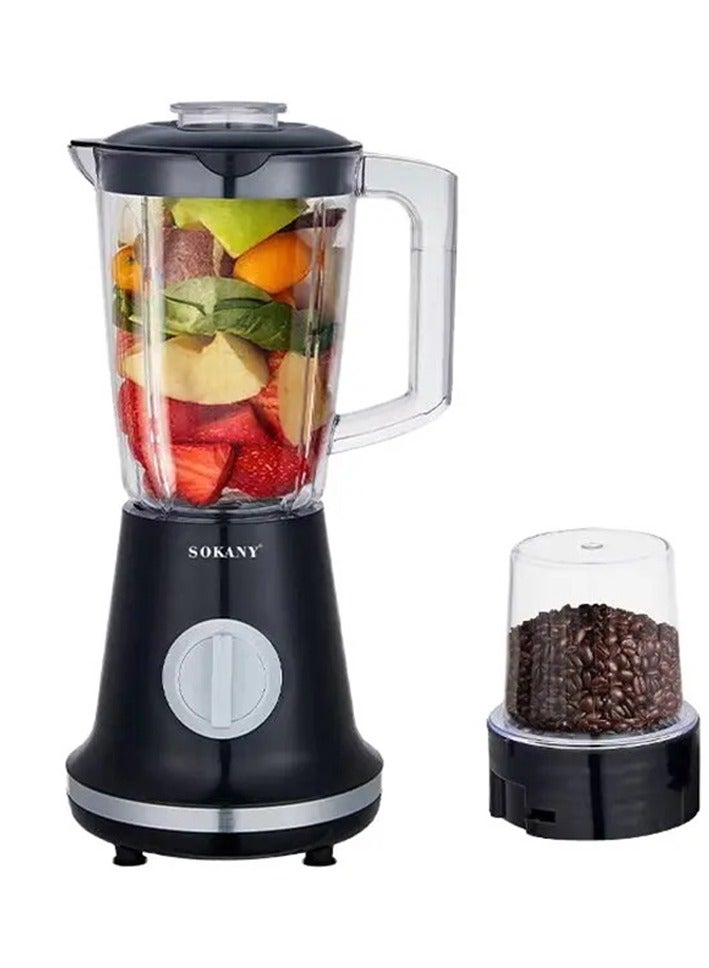 sokany 2-in-1 1.5L High Power Blender Mixer Electric Juicer Machine Smoothie Blender Food Processor Personal Juice Blender - Image 2